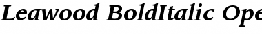 Download ITC Leawood Bold Italic Font Title Preview