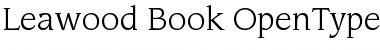 Download ITC Leawood Book Font Title Preview