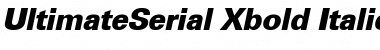 Download UltimateSerial-Xbold Italic Font