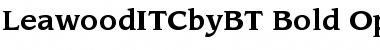 Download ITC Leawood Bold Font Title Preview
