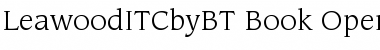 Download ITC Leawood Book Font Title Preview
