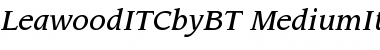 Download ITC Leawood Medium Italic Font Title Preview