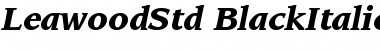 Download ITC Leawood Std Black Italic Font Title Preview