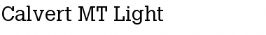 Download Calvert MT Light Font