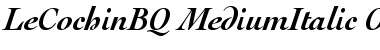 Download Le Cochin BQ Regular Font Title Preview