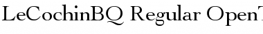 Download Le Cochin BQ Regular Font Title Preview