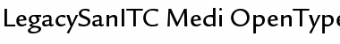Download Legacy Sans ITC Medium Font Title Preview