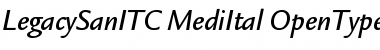 Download Legacy Sans ITC Medium Italic Font Title Preview