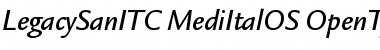 Download Legacy Sans ITC Medium Italic OS Font Title Preview