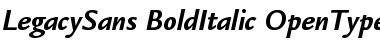 Download ITC Legacy Sans Bold Italic Font Title Preview