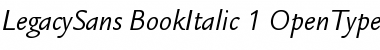 Download ITC Legacy Sans Book Italic Font Title Preview