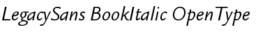 Download ITC Legacy Sans Book Italic Font Title Preview