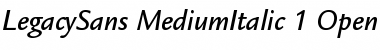 Download ITC Legacy Sans Medium Italic Font Title Preview