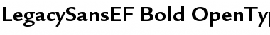 Download LegacySansEF Bold Font Title Preview