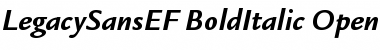 Download LegacySansEF BoldItalic Font Title Preview