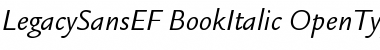 Download LegacySansEF BookItalic Font