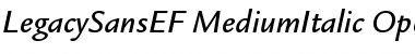 Download LegacySansEF MediumItalic Font Title Preview
