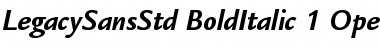 Download ITC Legacy Sans Std Bold Italic Font Title Preview