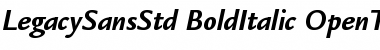 Download ITC Legacy Sans Std Bold Italic Font Title Preview