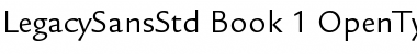 Download ITC Legacy Sans Std Book Font Title Preview