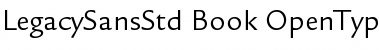 Download ITC Legacy Sans Std Book Font Title Preview