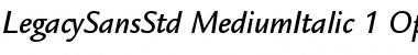 Download ITC Legacy Sans Std Medium Italic Font Title Preview