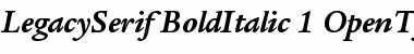 Download ITC Legacy Serif Bold Italic Font Title Preview