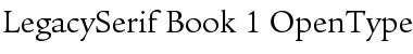 Download ITC Legacy Serif Book Font Title Preview