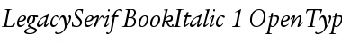 Download ITC Legacy Serif Book Italic Font Title Preview