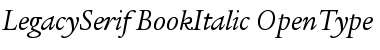Download ITC Legacy Serif Book Italic Font Title Preview