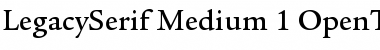 Download ITC Legacy Serif Medium Font Title Preview