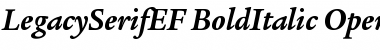 Download LegacySerifEF BoldItalic Font Title Preview