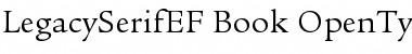Download LegacySerifEF Book Font Title Preview