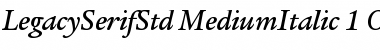 Download ITC Legacy Serif Std Medium Italic Font Title Preview