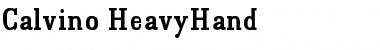 Download Calvino Heavy Font Title Preview