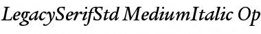 Download ITC Legacy Serif Std Medium Italic Font Title Preview