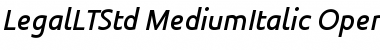 Download Legal LT Std Medium Italic Font