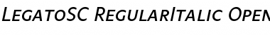 Download Legato SC Regular Italic Font