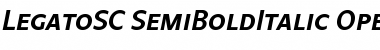Download Legato SC Semi Bold Italic Font Title Preview