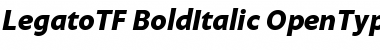 Download Legato TF Bold Italic Font Title Preview