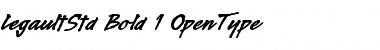 Download Legault Std Bold Font Title Preview