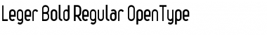 Download Leger-Bold Regular Font Title Preview