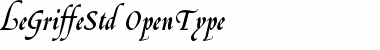 Download Le Griffe Std Regular Font Title Preview