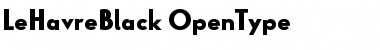 Download Le Havre Black Black Font Title Preview