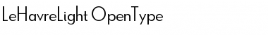 Download Le Havre Light Light Font Title Preview