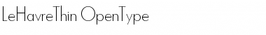 Download Le Havre Thin Thin Font Title Preview