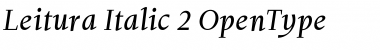 Download Leitura Italic 2 Font Title Preview