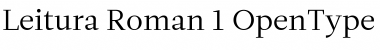 Download Leitura Roman 1 Font Title Preview