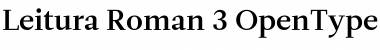 Download Leitura Roman 3 Font Title Preview