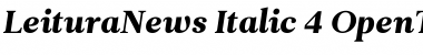 Download Leitura News Italic 4 Font Title Preview